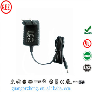 rohs 9v 1.5a adaptateur secteur ca avec prise EU